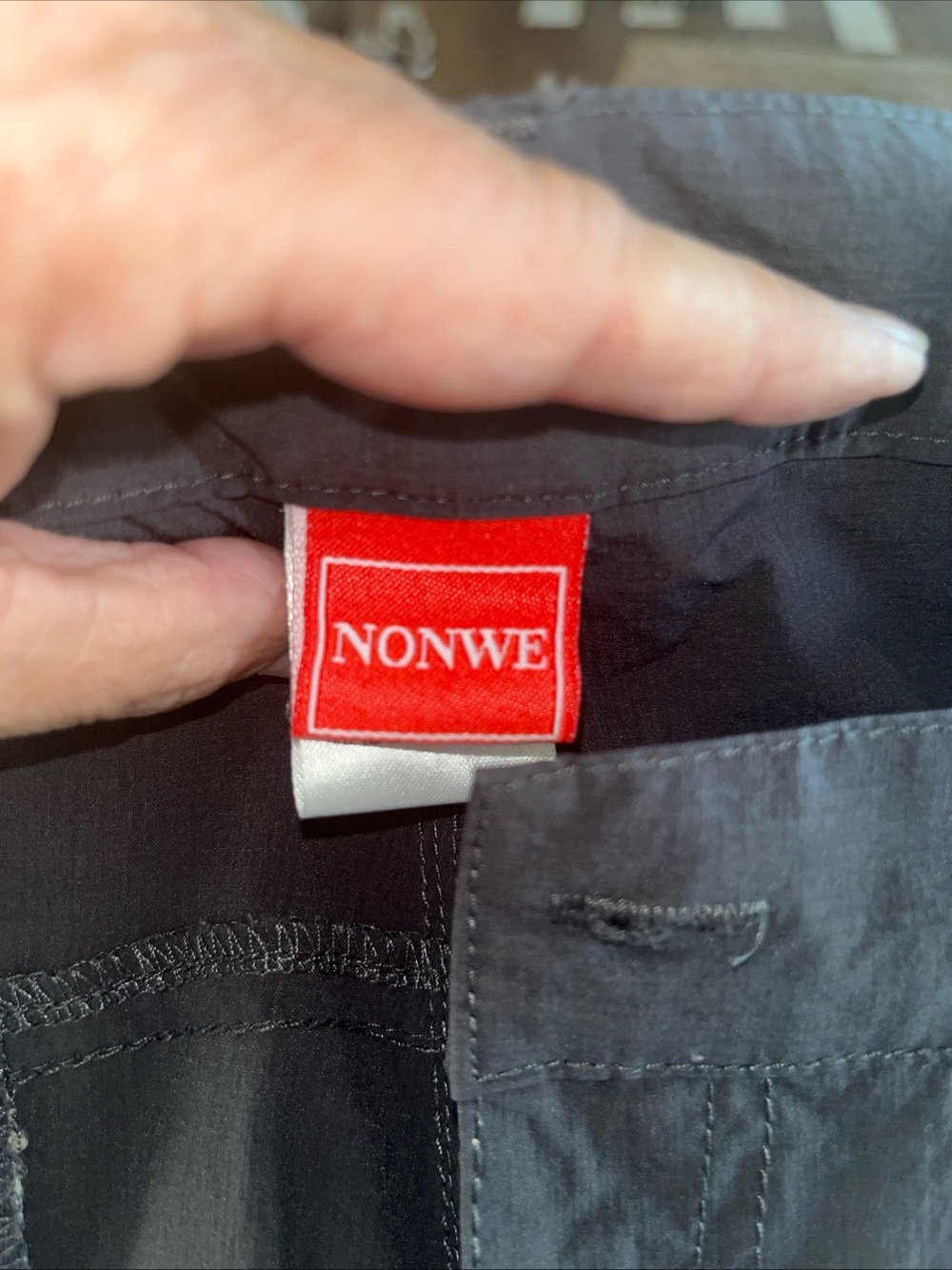 NONWE Outdoor cargo pants 34x 32 Grey quick dry lightweight hiking